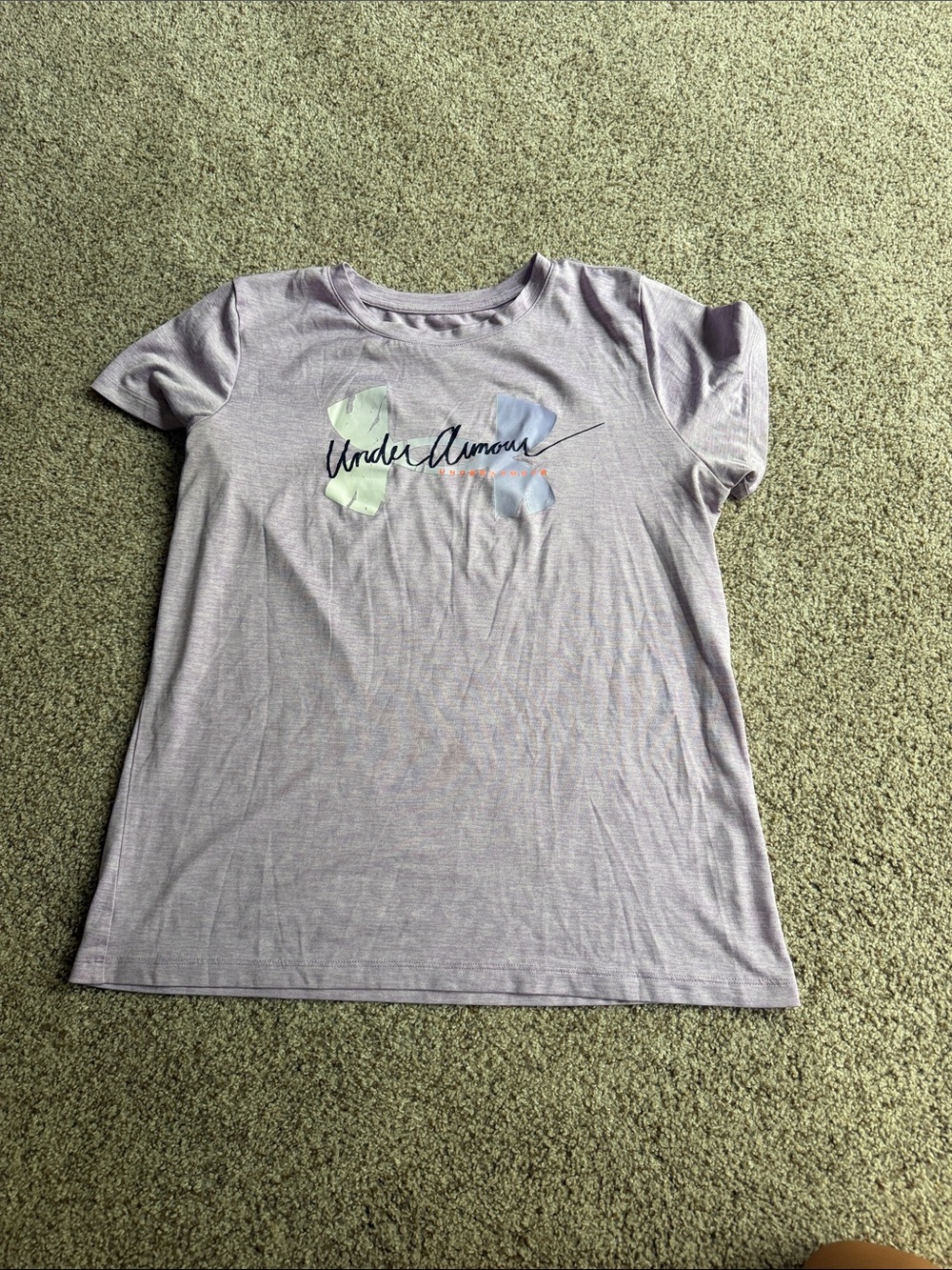 Under Armour Lavender Short-Sleeve Graphic Tee